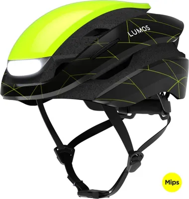 Produktbild von Lumos Ultra Mips Fahrradhelm Limeflux  S  Schwarz