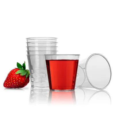 Produktbild von BigDean 100 Stück Schnapsgläser Plastik 3cl lebensmittelecht