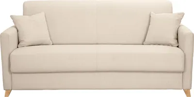 Produktbild von Miliboo - Schlafsofa 3 Plätze skandinavisch beige SKANDY