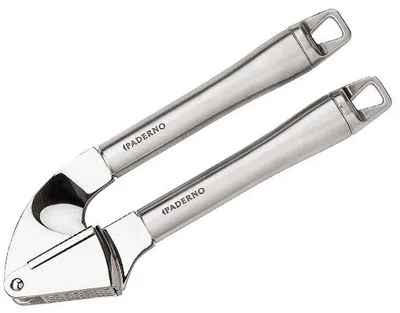 Produktbild von Knoblauchpresse aus Edelstahl, 19,5 cm - Paderno