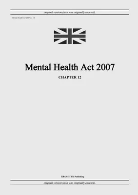 Produktbild von Mental Health Act 2007 (c. 12)