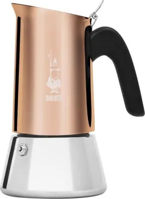 Italienische Kaffeemaschine  BIALETTI  NEUE VENUS  4 Tassen  0,17 l  Kupfer