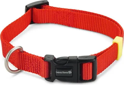 Produktbild von Beeztees Uni - Hundehalsband - rot - 35-50 cm x 20 mm