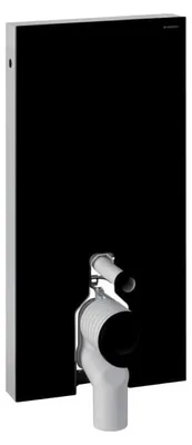 Produktbild von Geberit Monolith Sanitärmodul für Stand-WC, 101 cm, mit P-Anschlussbogen, Wasseranschluss seitlich