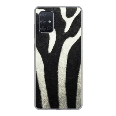Produktbild von MuchoWow® Handyhülle Schutzhülle Hülle für Samsung Galaxy A51 Tiermuster - Zebra - Schwarz - Weiß Silikon Softcase Handy Hülle - Schutzabdeckung
