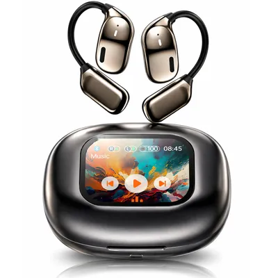 Produktbild von In Ear Kopfhörer Bluetooth 5.4 Sport-Kopfhörer,mit Touchscreen Open-Ear-Kopfhörer HiFi Stereo Rauschunterdrückungsfunktion