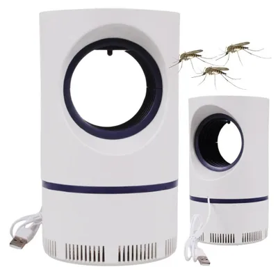 Zdjęcie produktu dla Lampa pułapka na komary muchy ćmy owady owadobójcza UV elektryczna USB wentylator do domu biura tarasu