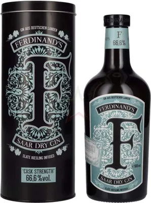 Produktbild von Ferdinand's Saar Dry Gin Cask Strength 66.6 % 0,50 lt.