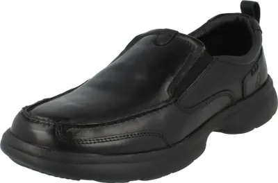 Produktbild von Hush Puppies - "Harold" Flache Schuhe für Herren, Leder, Zum Anschlüpfen FS12456 (43 EU) (Schwarz)