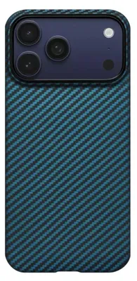 Image de Coque de protection Pitaka pour iPhone 17 Pro, MagEZ 7 Pro 600D Ultra-Fine Noir/Bleu