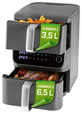 Produktbild von Heißluftfritteuse Gourmetmaxx Schwarz