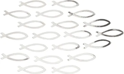 Produktbild von Streuteile Fische, 20 Stück Silber