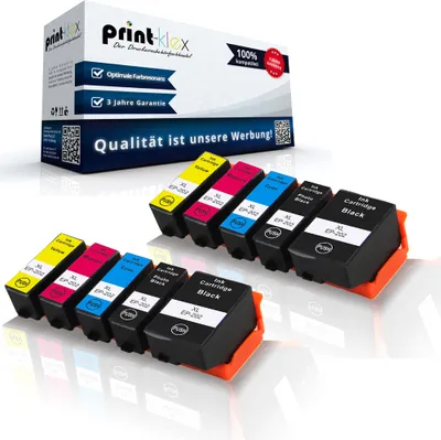 Produktbild von 10x Komaptible Tonerkartuschen für Epson ExpressionPremiumXP6000 ExpressionPremiumXP6005 202XL 202 XL 202 Black Photo Black Cyan Magenta Yellow - Office Pro Serie