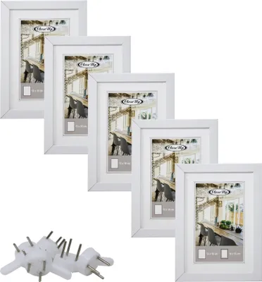 Obrázek produktu pro Sada rámečků na obrázky 13 x 18 cm, bílá, 5 kusů