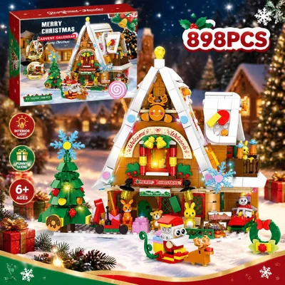 Produktbild von Adventskalender 2026, 24 Überraschungen mit Minifiguren & Baumodellen, Weihnachtsgeschenk ab 5 Jahren