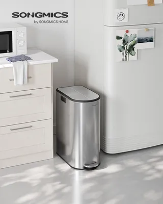 Obrázek produktu pro SONGMICS Kuchyňský odpadkový koš, systém třídění odpadu 2 přihrádky, 30 l a 20 l