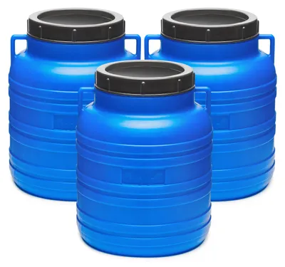 Produktbild von Set 10 Liter Futtertonne BPA-frei Universalfass mit Deckel Regentonne
