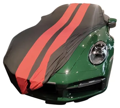 Image de Housse de voiture intérieure adaptée à Porsche 911 (992) Cabrio Noir avec