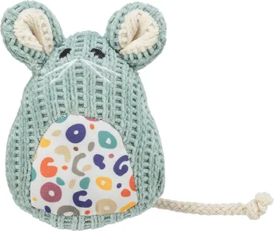 Produktbild von TRIXIE Maus, Katze, Plüschspielzeug, Mintfarbe, Polyester, 110 mm