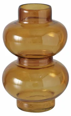 Produktbild von Boltze MELUA Glasvase, Gelb, 20 cm hoch, 13 cm Durchmesser, Unikat