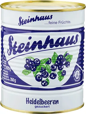 Obrázok produktu pre Steinhaus čučoriedky jemné ovocie sladené v plechovke 850ml