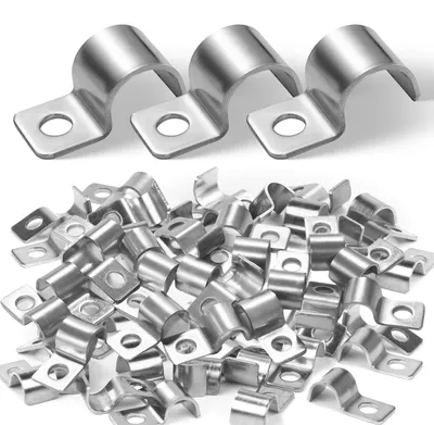 Kabelclips aus Edelstahl, 100 Stück, 8 mm, für Kabelbefestigung