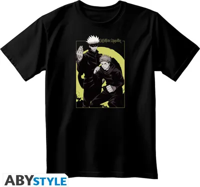 Produktbild von Jujutsu Kaisen T-Shirt - Itadori & Gojo (schwarz) XS