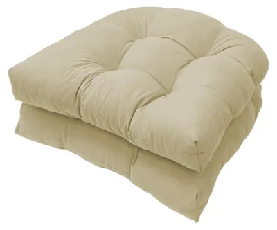 Image de Coussins imperméables pour chaises, dimensions 48 x 48 cm, pour une utilisation extérieure, avec attaches