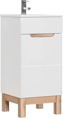 Produktbild von Waschtisch Waschbecken Waschtische Badmöbel Unterschrank + Waschbecken Hochglanz