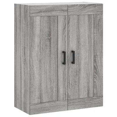 Imagen del producto de Armario de pared madera ingeniería gris Sonoma 69,5x34x90 cm