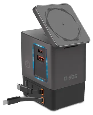 Immagine prodotto di SBS Power Dock Wireless 6 In 1 100W Compatibile Magsafe