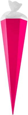 Produktbild von Goldbuch Bastelschultüte 85 cm sechseckig Tüllverschluss pink 85x19 cm