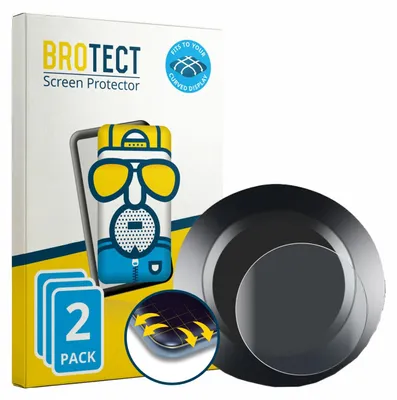 Produktbild von 2x BROTECT Fullscreen Schutzfolie für ZMCVOE Bike Computer Displayschutz Folie Fullcover Matt Entspiegelungsfolie