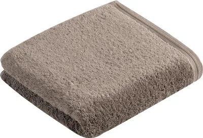 Produktbild von VOSSEN Vegan Life, Grau, Einfarbig, Baumwolle, 50 x 100 cm, Maschinenwäsche
