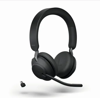 Produktbild von Jabra Evolve2 65 Stereo UC + Link 380 USB-C, schwarz