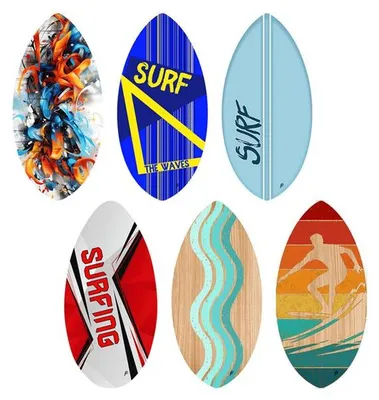 Produktbild von 6 Skimboard Holz 75cm 6 sort. 02204