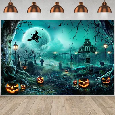 Obrázok produktu pre Solidchoice – Halloweenový pozadie o rozmeroch 10 x 2,4 metra (3 x 2,4 metra) vhodné na oslavy a fotenie