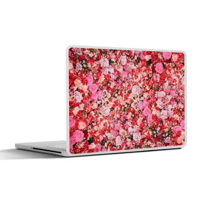 Produktbild von MuchoWow® Laptop Aufkleber Sticker Cover Blumen - Farben - Rosen 32.5x23.5 cm - Sticker für Laptop - Selbstklebend