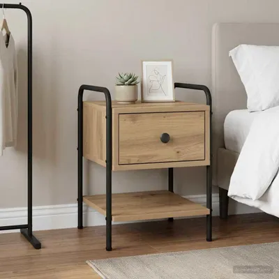 Obrázok produktu pre vidaXL Nočný stolík Artisan – dub 35 x 36,5 x 47 cm Drevotrieska