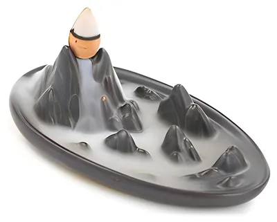 Keramik Reflux Räucherstäbchenhalter mit 10 Kegeln