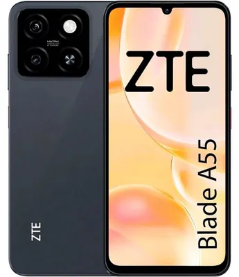 Produktbild von ZTE Blade A55, 17,1 cm (6.75"), 720 x 1600 Pixel, 4 GB, 128 GB, 13 MP, Schwarz