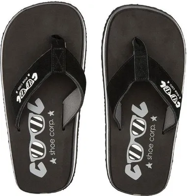 Zdjęcie produktu dla COOL SHOE ORIGINAL – klapki, japonki, buty z palcami, obuwie dla surferów, kolor czarny – rozmiar UE: 49/50