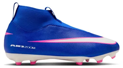 Productafbeelding van NIKE JR ZOOM SUPERFLY 10 ACAD FGMG voetbalschoenen, kleur: racerblauw/wit, maat: 1,5Y