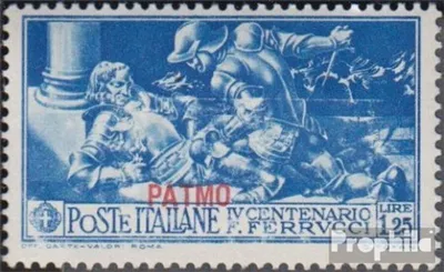 Produktbild von Briefmarken Ägäische Inseln 1930 Mi 29VIII mit Falz Ferrucci Aufdruckausgabe Patmo