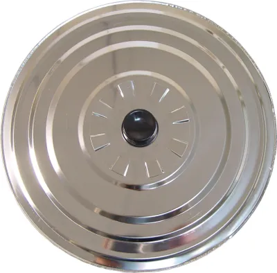 Aluminium-Pfannendeckel 24 cm, Spritzschutz, schwarz