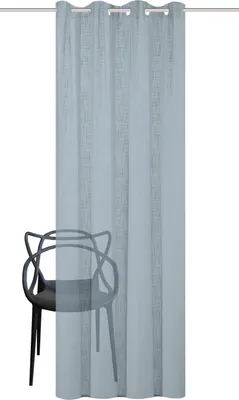 Produktbild von 800530 Ösen Fertigschal SOFTY halbtransparent, Leinenstruktur