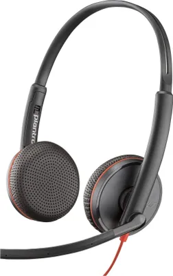 Produktbild von Poly Blackwire C3225 - Blackwire 3200 Series - Headset - On-Ear - kabelgebunden - 3,5 mm Stecker - Schwarz - Skype-, Avaya Certified, Cisco Jabber Certified
