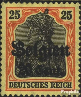 Produktbild von Briefmarken Dt. Landespost in Belgien 1916 Mi 17 gestempelt Germania