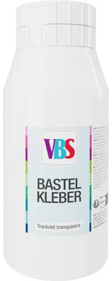Produktbild von Bastelkleber auf Wasserbasis lösungsmittelfrei geruchsneutral in Linerflasche 795 g