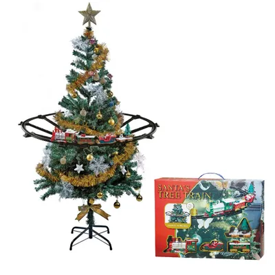 Produktbild von Weihnachtszug Zug Licht Sound Weihnachtsdekoration Ø87xL274cm Batterie